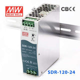 Mean Well SDR-120-24 Single Output Industrial Power Supply 120W 24V 5A - DIN Rail
