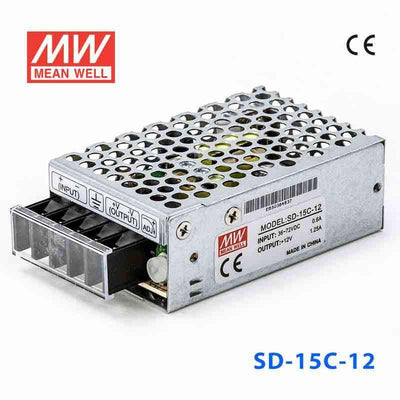 Mean Well SD-15C-12 DC-DC Converter - 15W - 36~72V in 12V out 1.25A