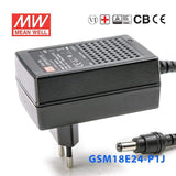 Mean Well GSM18E24-P1J Power Supply 18W 24V