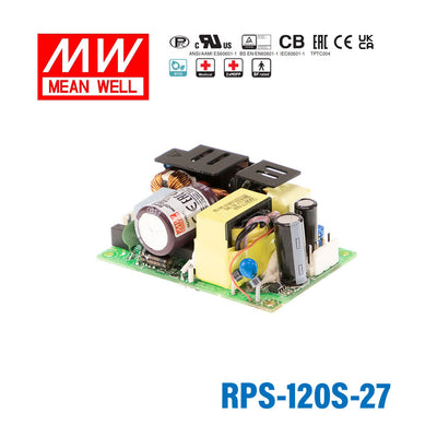 Mean Well RPS-120S-27 Green Power Supply W 27V 4.44A - Medical Power Supply