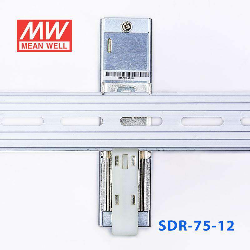 Mean Well SDR-75-12 Single Output Industrial Power Supply 75W 12V 6.3A - DIN Rail - PHOTO 4