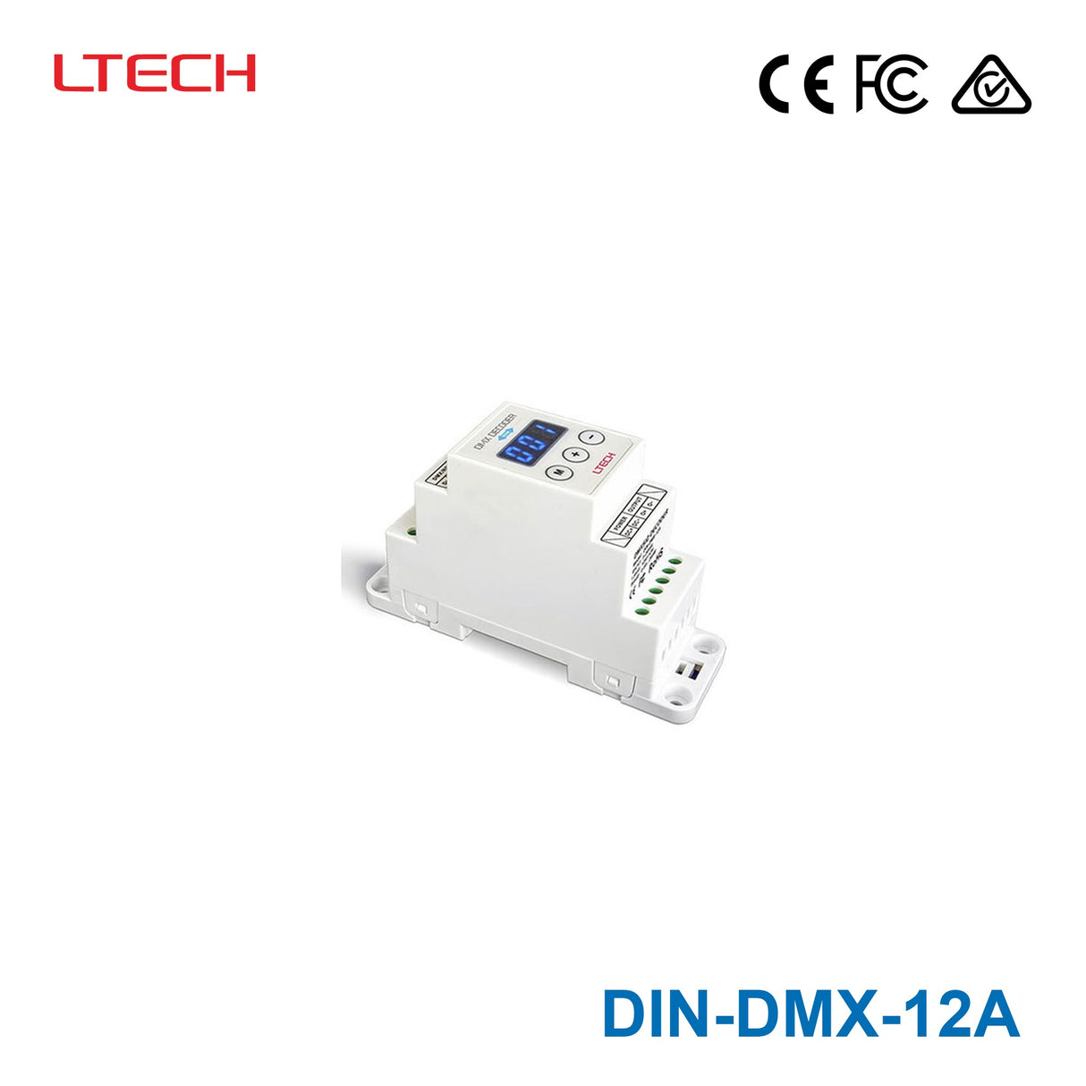 Ltech Din-Dmx-12A Din-Rail CV Decoder