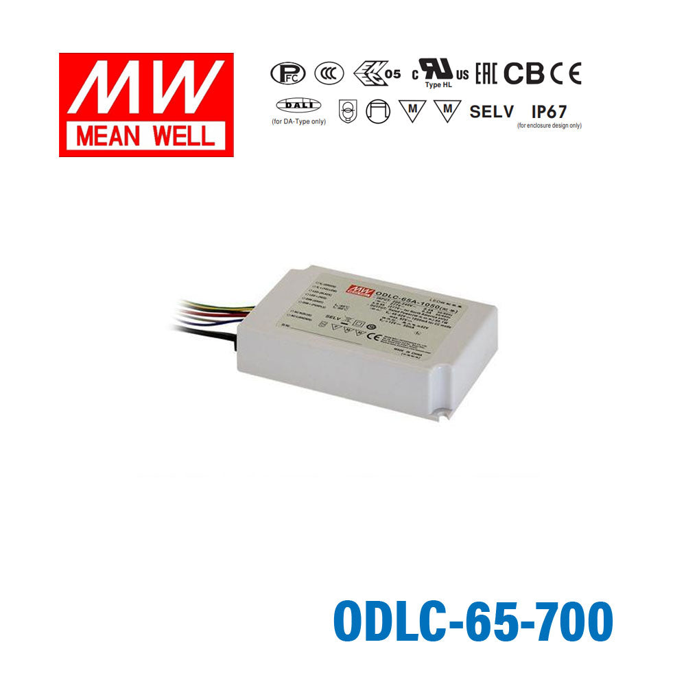 Mean Well ODLC-65-700 Power Supply 65W 700mA, Dimmable