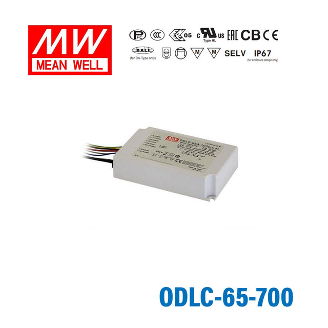 Mean Well ODLC-65-700 Power Supply 65W 700mA, Dimmable
