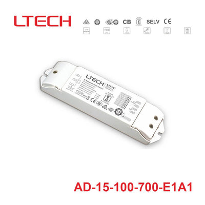 LTECH AD-15-100-700-E1A1 15W 100 ~ 700mA CC 0/1-10V LED Driver  - Selectable Output