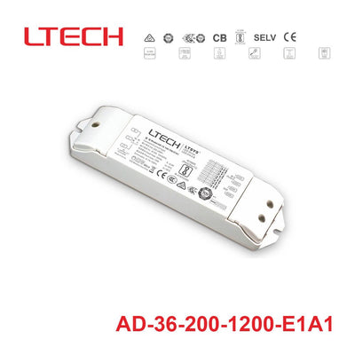 LTECH AD-36-200-1200-E1A1 36W 200~1200mA CC 0/1-10V LED Driver  - Selectable Output