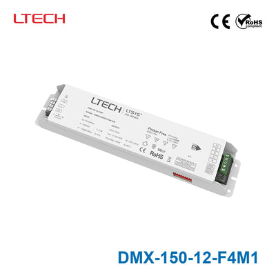 Ltech DMX-150-12-F4M1 150W 12VDC CV DMX LED Driver - DMX dimmable 12.5A