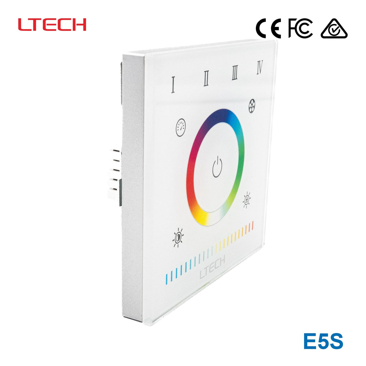 Ltech E5S Multi - zone Touch Panel - RGBWW - E5S - powersupplymall.com