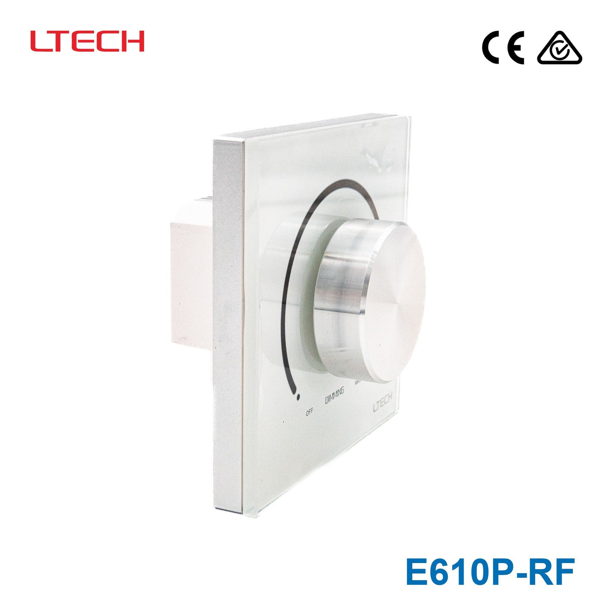 Ltech E610P - RF Rotary Panel - 0 - 10V Dimmer - E610P-RF - powersupplymall.com