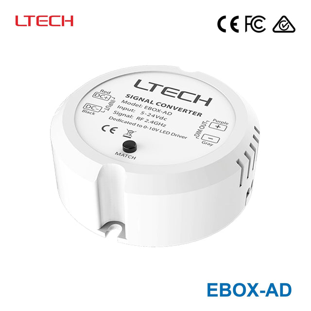 Ltech EBOX-AD LBUS Wireless Module - 0-10V Dimmer - EBOX-AD - powersupplymall.com