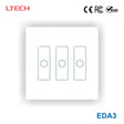 Ltech EDA3 3 Switch Touch Panel - DALI Master Dimmer - EDA3 - powersupplymall.com
