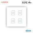 Ltech EDA4 4 Switch Touch Panel - DALI Master Dimmer - EDA4 - powersupplymall.com