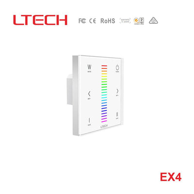 Ltech EX4 Wireless RF/DMX512 Single-zone Touch Panel - RGBW
