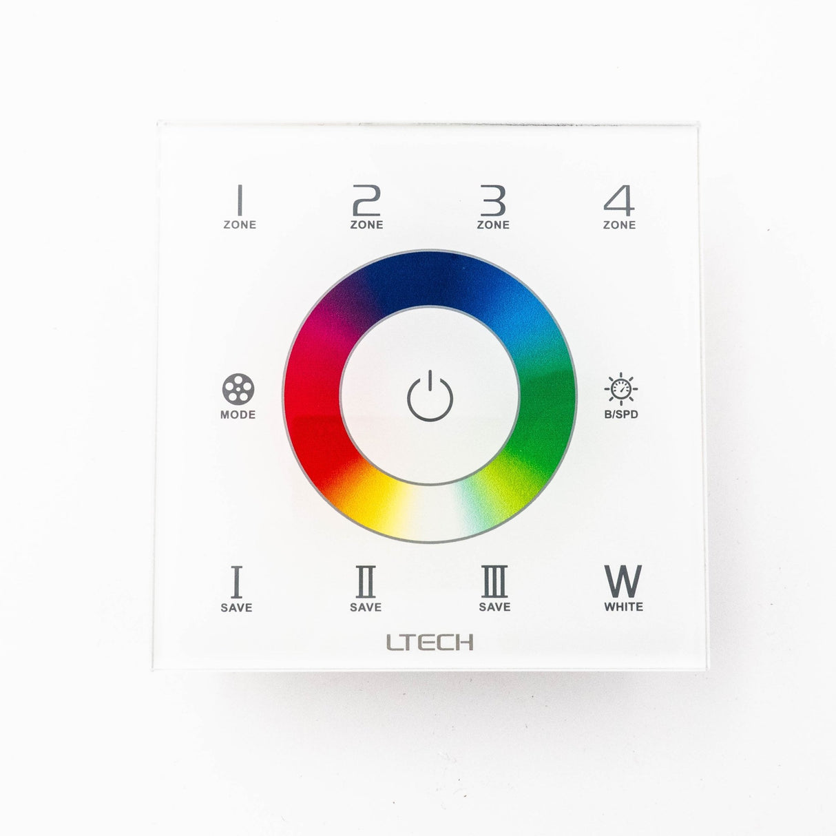 Ltech EX8S Wireless RF/DMX512 Multi-zone Touch Panel - RGBW - EX8S - powersupplymall.com