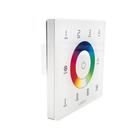 Ltech EX8S Wireless RF/DMX512 Multi - zone Touch Panel - RGBW - EX8S - powersupplymall.com