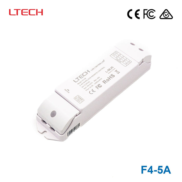 Ltech F4-5A Wireless RF Constant Voltage Controller - 4 Channel - F4-5A - powersupplymall.com