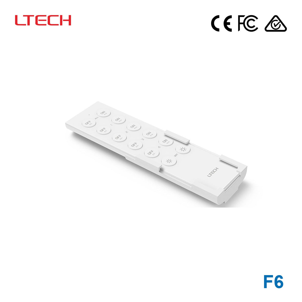 Ltech F6 Wireless RF Multi-zone Remote - Colour Temperature - F6 - powersupplymall.com