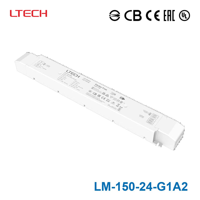 Ltech LED Driver 0-10V 150W 24V - LM-150-24-G1A2 6.25A - LM-150-24-G1A2 - powersupplymall.com