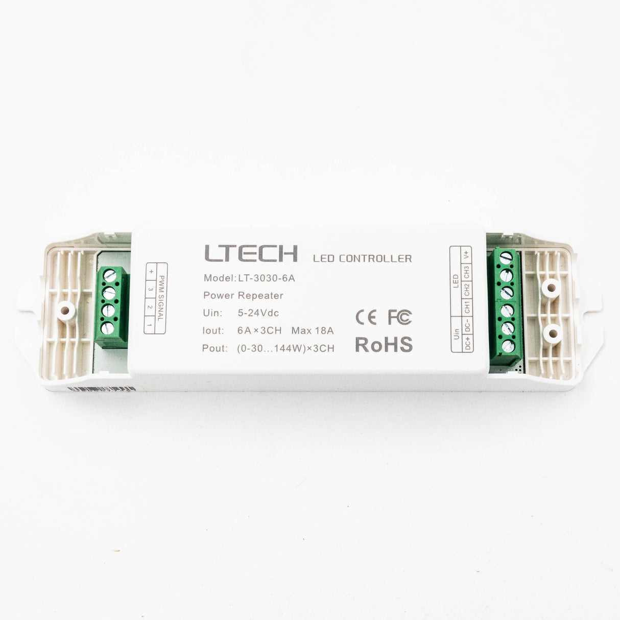 Ltech LT-3030-6A PWM Constant Voltage Repeater - RGB - LT-3030-6A - powersupplymall.com