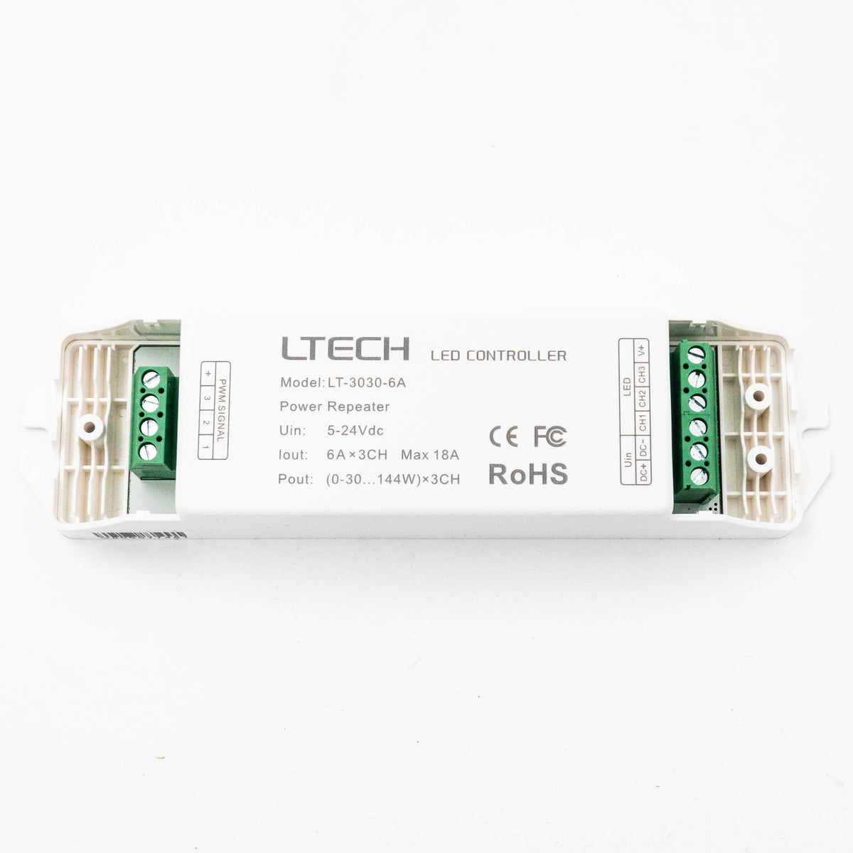 Ltech LT-3030-6A PWM Constant Voltage Repeater - RGB - LT-3030-6A - powersupplymall.com