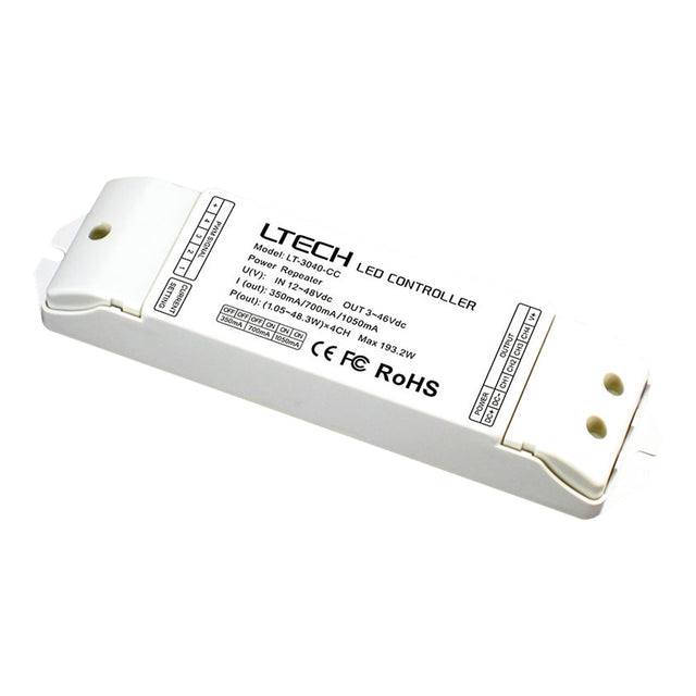 Ltech LT - 3040 - CC PWM Constant Current Repeater - RGBW - LT - 3040 - CC - powersupplymall.com