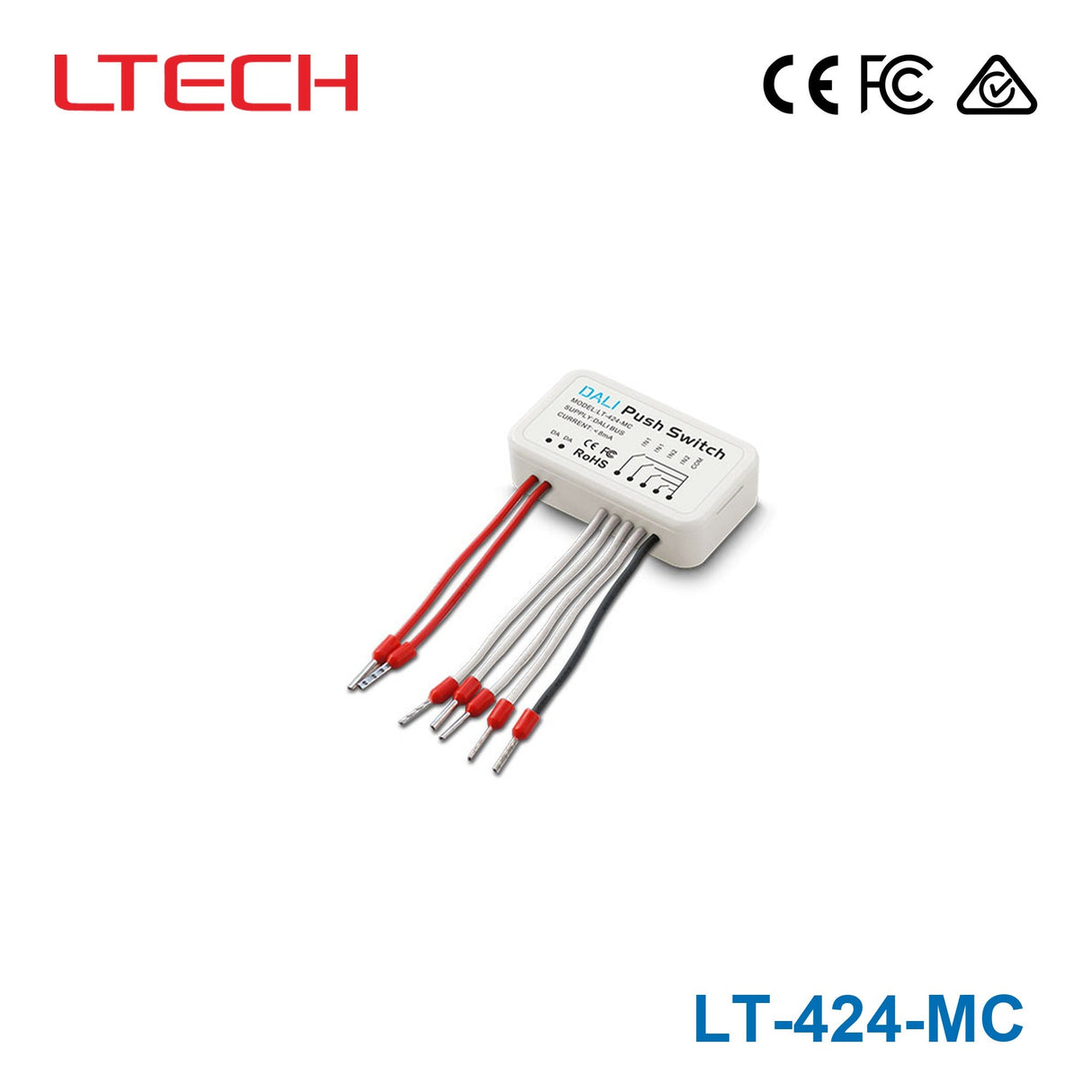 Ltech LT-424-MC Dali Group Push Switch - LT-424-MC - powersupplymall.com