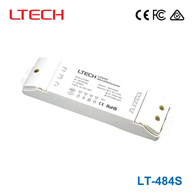 Ltech LT - 484S Signal Converter - DALI/Push to PWM/0 - 10V - LT-484S - powersupplymall.com