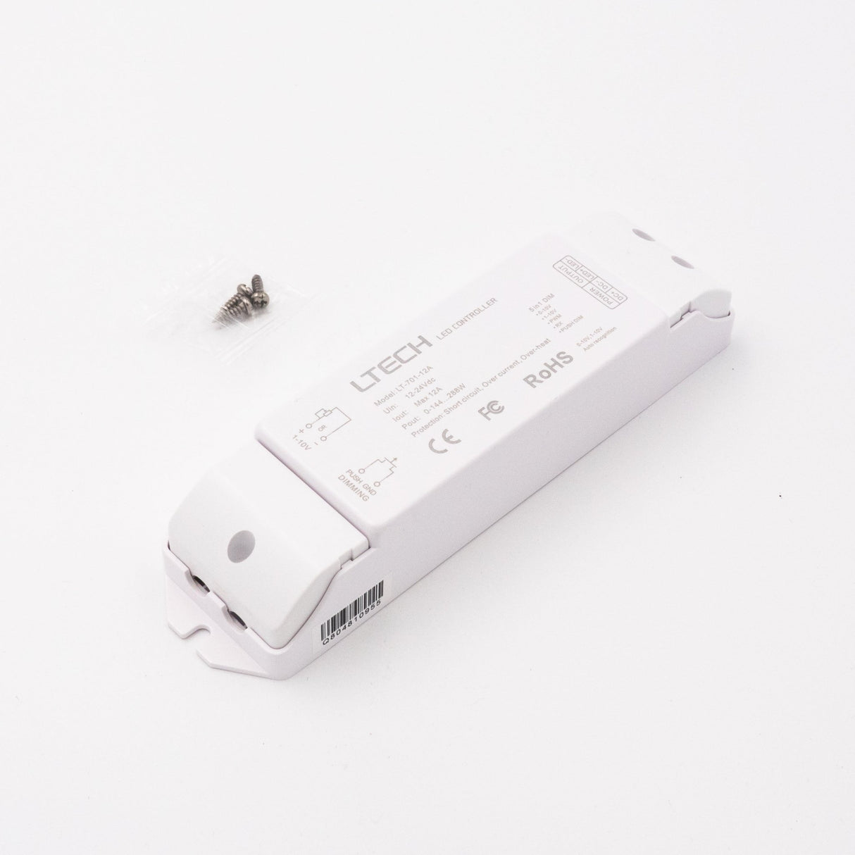 Ltech LT-701-12A Constant Voltage Controller - 0-10V/Push Dimmable - LT-701-12A - powersupplymall.com