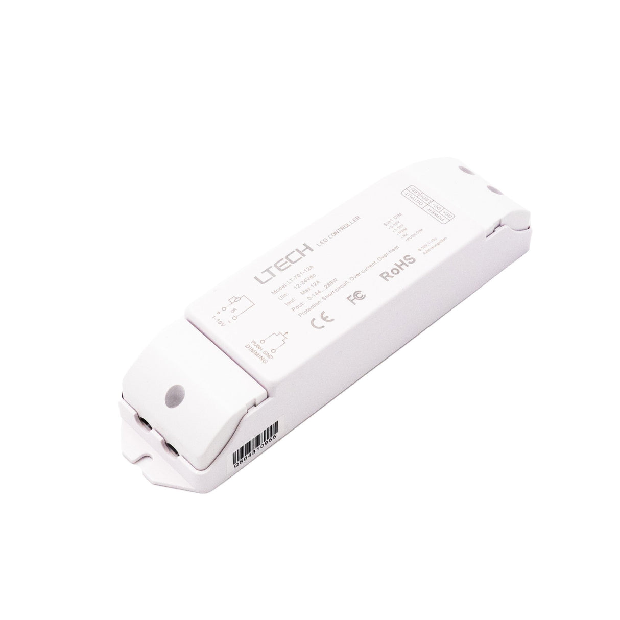 Ltech LT - 701 - 12A Constant Voltage Controller - 0 - 10V/Push Dimmable - LT - 701 - 12A - powersupplymall.com