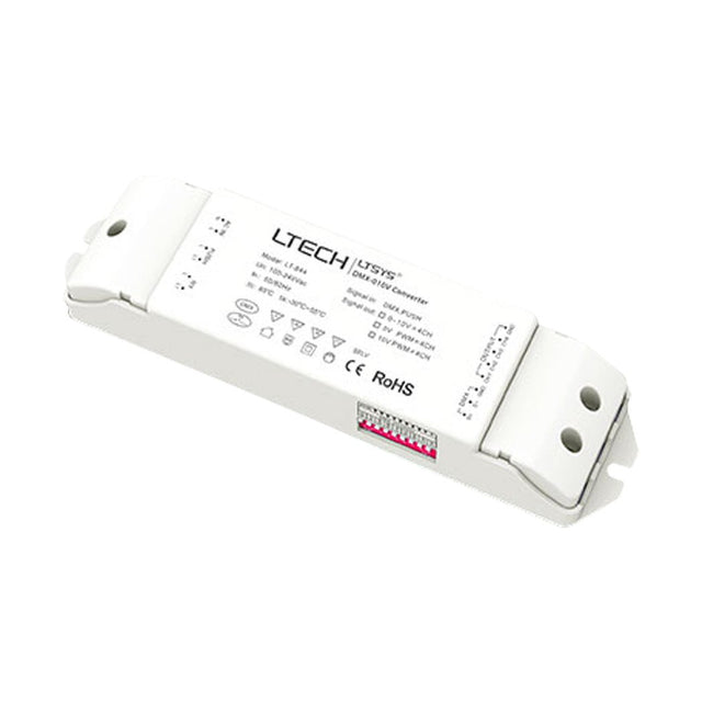 Ltech LT - 844 Signal Converter - DMX/Push to PWM/0 - 10V - LT - 844 - powersupplymall.com