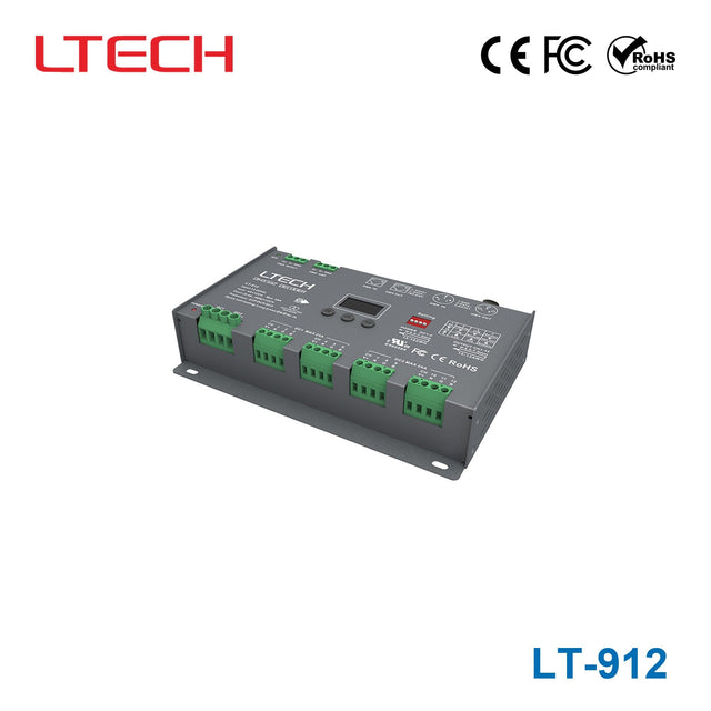 Ltech LT - 912 Constant Voltage Decoder - DMX/RDM - LT-912 - powersupplymall.com