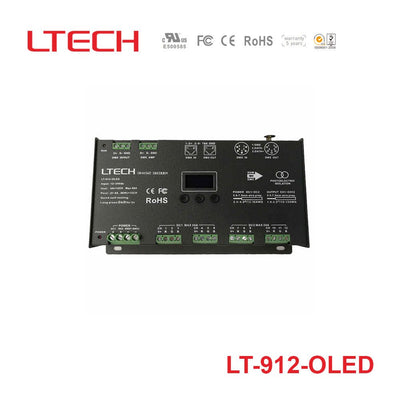 Ltech LT-912-OLED Constant Voltage Decoder - DMX/RDM