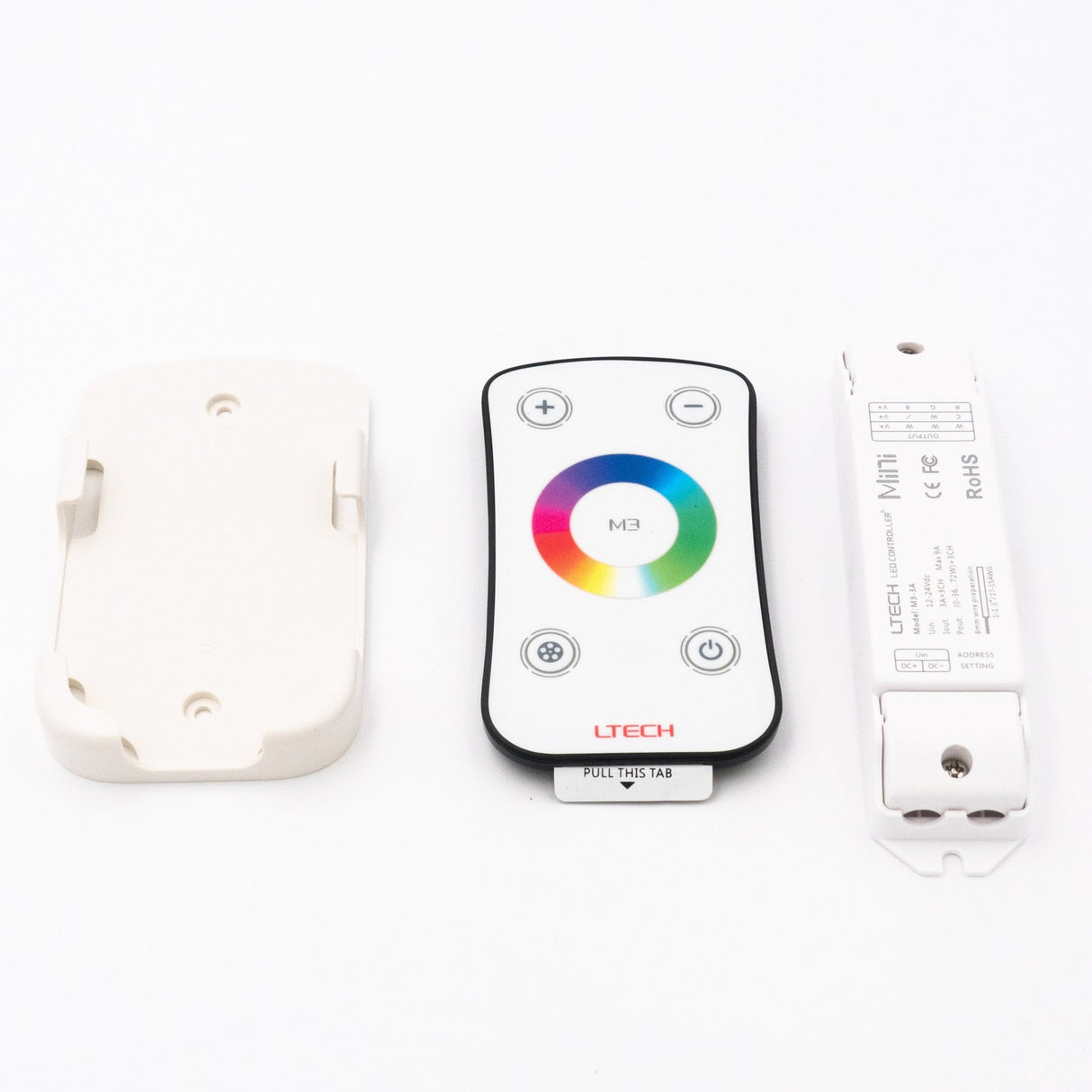 Ltech M3+M3 - 3A Mini Controller with RF Remote - RGB - M3+M3-3A - powersupplymall.com