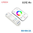 Ltech M4+M4 - 3A Mini Controller with RF Remote - RGBW - M4+M4-3A - powersupplymall.com