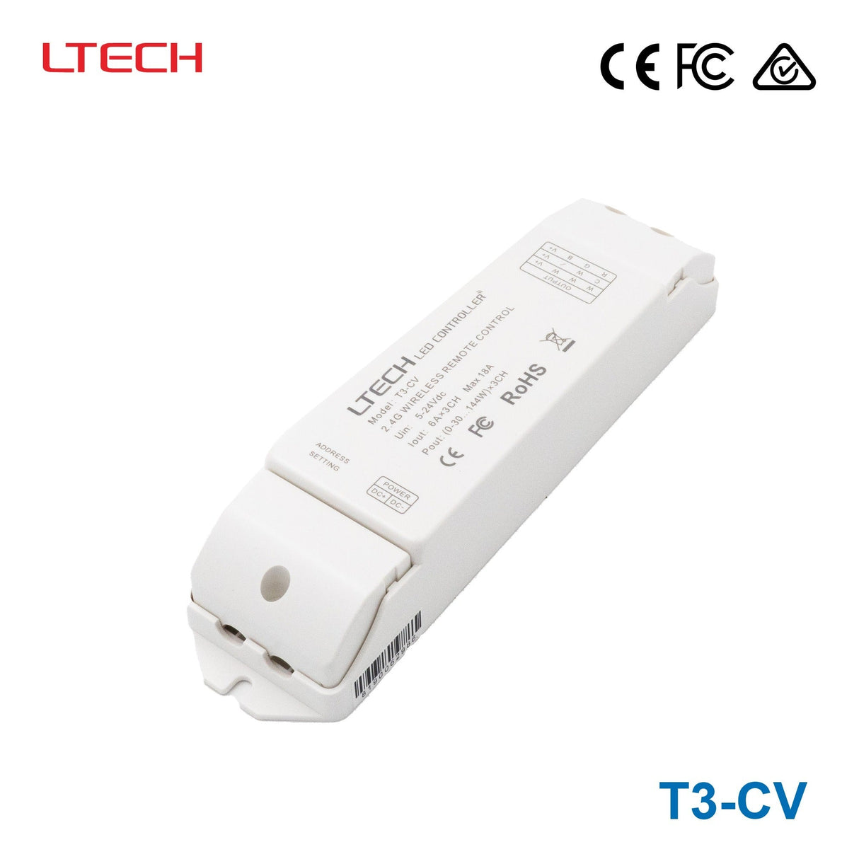 Ltech T3 - CV Wireless RF Constant Voltage Controller - 3 Channel - T3-CV - powersupplymall.com