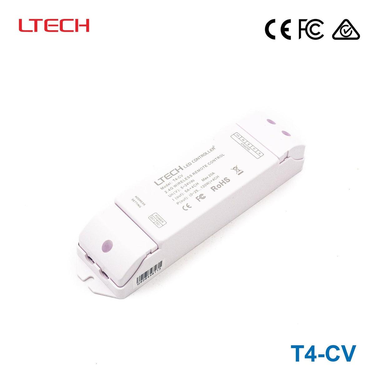 Ltech T4 - CV Wireless RF Constant Voltage Controller - 4 Channel - T4-CV - powersupplymall.com