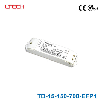 LTECH TD-15-150-700-EFP1 15W 150mA ~ 700mA CC Triac LED Driver - Selectable Output