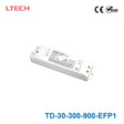 LTECH TD-30-300-900-EFP1 30W 300mA ~ 900mA CC Triac LED Driver - Selectable Output - TD-30-300-900-EFP1 - powersupplymall.com