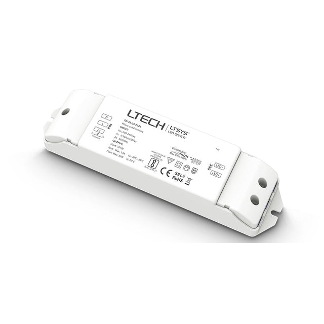 LTECH TD - 36 - 24 - E1M1 150W 24VDC CV Triac Driver - TD - 36 - 24 - E1P1 - powersupplymall.com