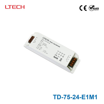LTECH TD-75-24-E1M1 75W 24VDC CV Triac Driver 3.12A