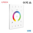 Ltech UX8 Wireless RF/DMX512 Multi - zone Touch Panel - RGBW - UX8 - powersupplymall.com