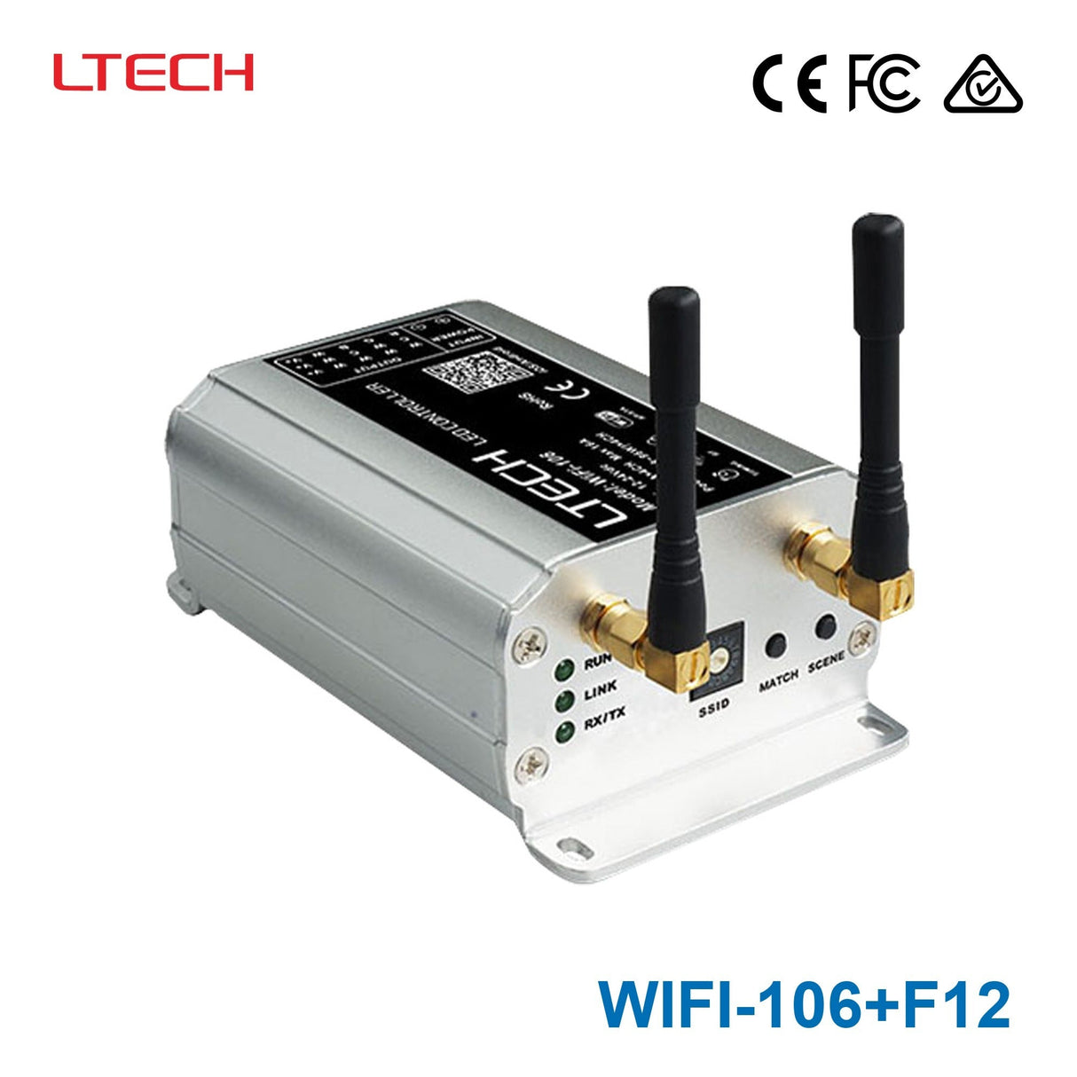 Ltech Wifi - 106+F12 WiFi/RF LBUS Controller - Dimming, CT, RGB, RGBW - WIFI-106+F12 - powersupplymall.com