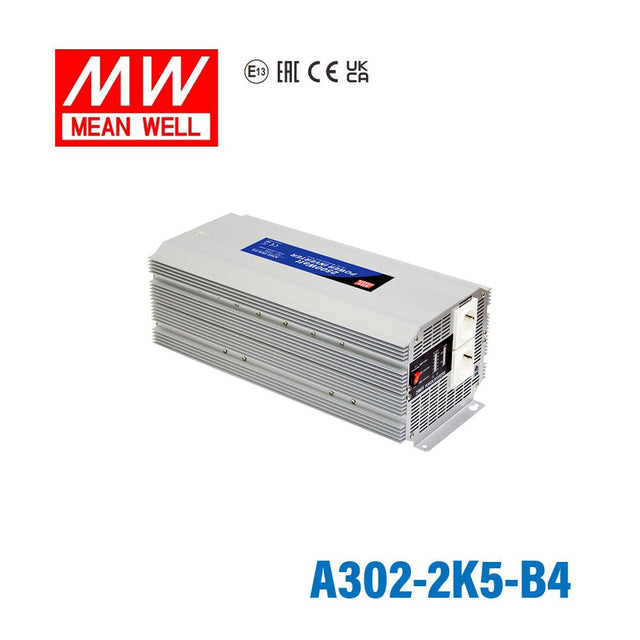 Mean Well A302-2K5-B4 Modified sine wave 2500W 110V - DC-AC Inverter - A302-2K5-B4 - powersupplymall.com