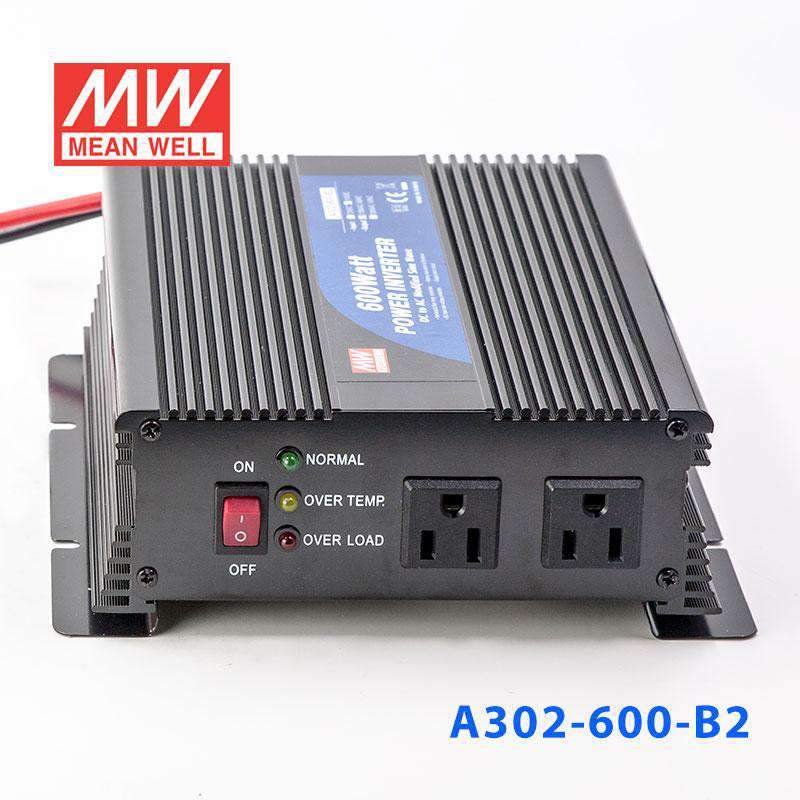 Mean Well A302-600-B2 Modified sine wave 600W 110V - DC-AC Inverter - A302-600-B2 - powersupplymall.com