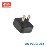 Mean Well AC PLUG-US4 AC Plug US Connector for NGE Adapter - AC PLUG-US4 - powersupplymall.com