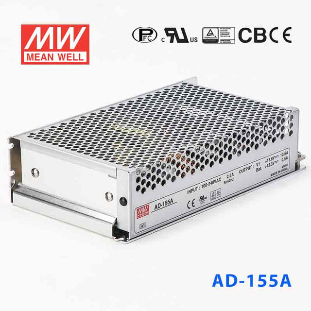 Mean Well AD - 155A Security Power Supply 151.55W 13.8V 10.5A - UPS - AD - 155A - powersupplymall.com