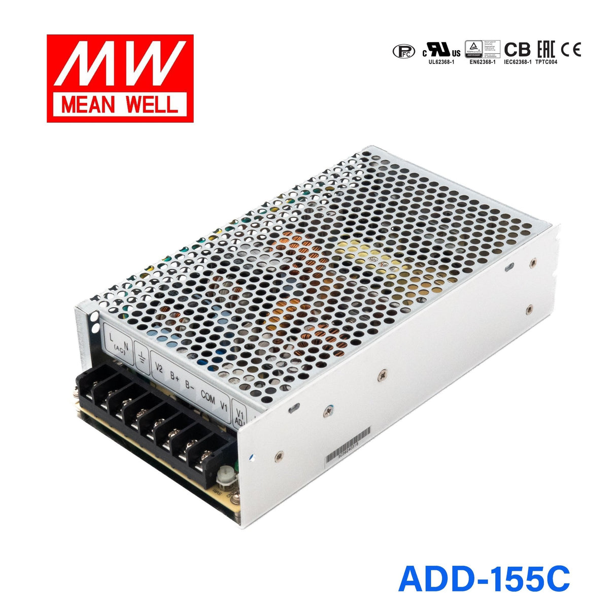 Mean Well ADD - 155C Security Power Supply 149.9W 54V 5V 2.3A - UPS, Dual output - ADD - 155C - powersupplymall.com