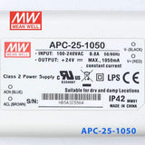 Mean Well APC - 25 - 1050 Power Supply 25W 1050mA - APC - 25 - 1050 - powersupplymall.com
