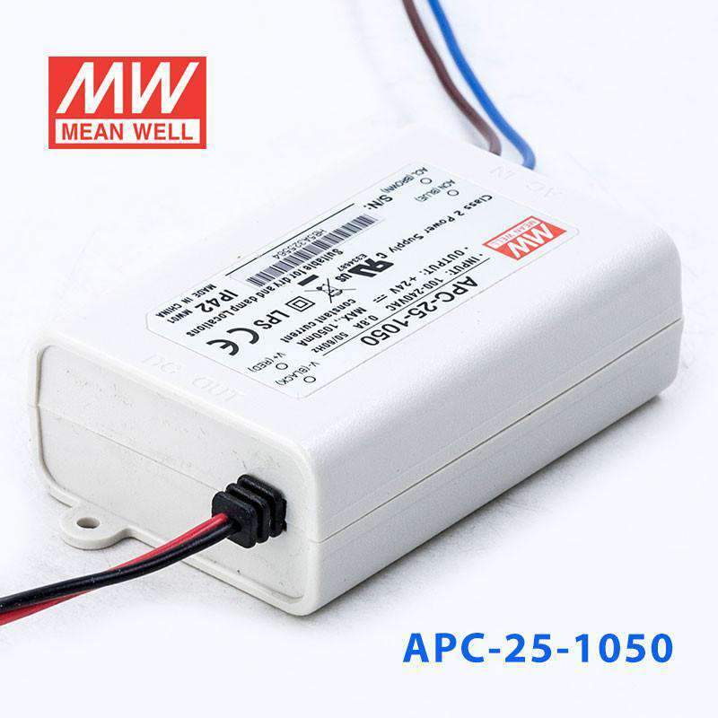 Mean Well APC - 25 - 1050 Power Supply 25W 1050mA - APC - 25 - 1050 - powersupplymall.com