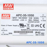 Mean Well APC - 35 - 1050 Power Supply 35W 1050mA - APC - 35 - 1050 - powersupplymall.com